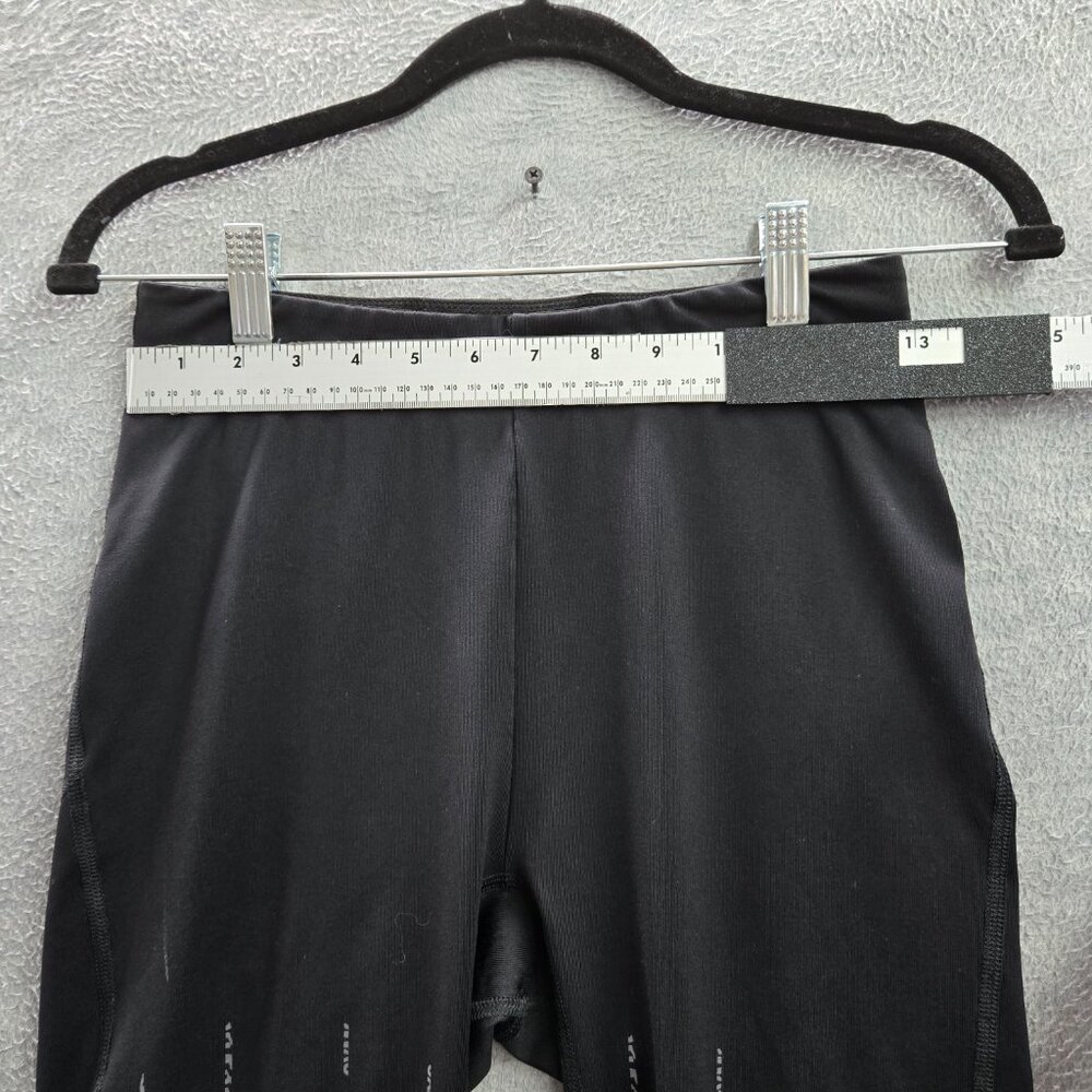 Gymshark Women Activewear Pants S Black Graphic Print Performance Crop Legging - Picture 2 of 10